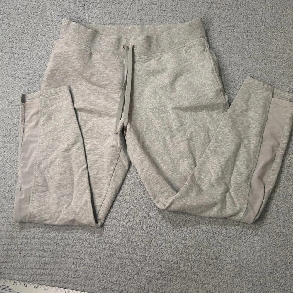 Victoria Sport‎ Joggers Tapered Mesh Panel Medium Grey Athleisure Loungewear